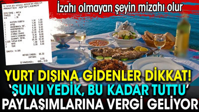 ‘Şu kadar yedik, bu kadar tuttu’ paylaşımlarına vergi geliyor! İzahı olmayan şeyin mizahı olur