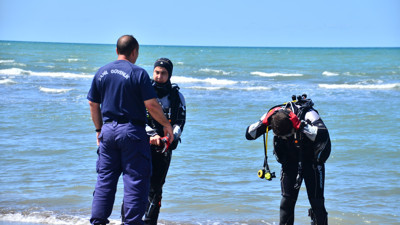 Denizde boğulan genci arama çalışmaları devam ediyor
