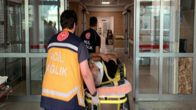 Hava almak için çıktı beli kırıldı