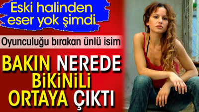 Yıldız Asyalı bakın nerede bikinili ortaya çıktı. Oyunculuğu bırakmıştı. Eski halinden eser yok şimdi