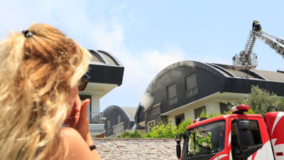 Sauna lüks villayı yaktı