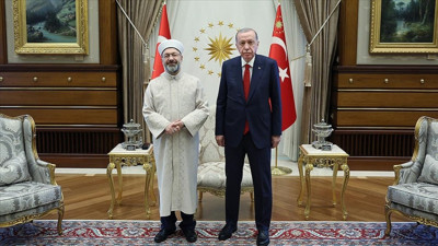 Erdoğan Diyanet İşleri Başkanı Erbaş'ı kabul etti