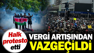 Halk protesto etti. Vergi artışından vazgeçildi