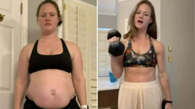 Birkaç basit değişiklikle 38 kilo verdi. O anları sosyal medyada paylaştı