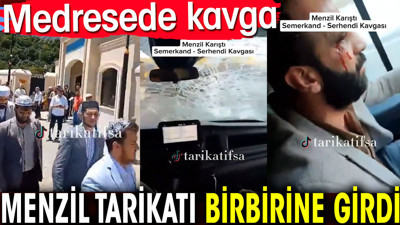 Menzil Tarikatı birbirine girdi. Medresede kavga