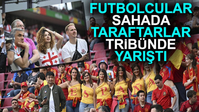 Futbolcular sahada taraftarlar tribünde yarıştı