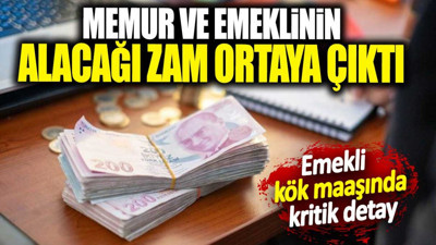 Memur ve emeklinin alacağı zam ortaya çıktı. Emekli kök maaşında kritik detay