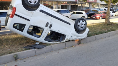 Pazar girişinde feci kaza. 8 yaralı