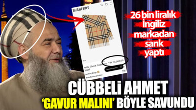 Cübbeli Ahmet başına sardığı 26 bin liralık İngiliz malı atkı - sarığı böyle savundu