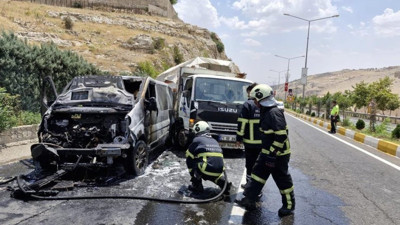 Seyir halindeki araç yandı (08 Temmuz 2024)