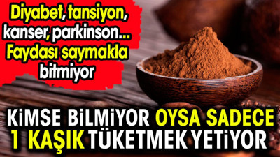 Kimse bilmiyor oysa sadece 1 kaşık tüketmek yetiyor. Diyabeti tansiyonu silip atıyor