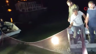 Cansız bedeni ağlarla arandı