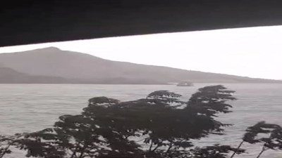 Feribotu şiddetli fırtına vurdu