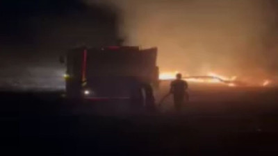 Şırnak'ta anız yangını; 400 dönüm alan zarar gördü