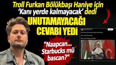 Troll Furkan Bölükbaşı Haniye için ‘Kanı yerde kalmayacak’ dedi unutamayacağı cevabı yedi. Naapcan Starbucks mü bascan?