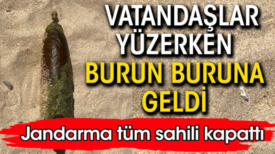 Arnavutköy’de vatandaşlar denizde patlamamış havan mermisi buldu