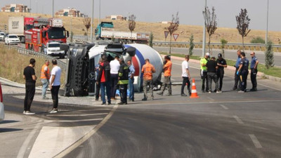 Kayseri'de beton mikseri dehşeti