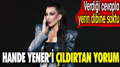 Hande Yener'i çıldırtan yorum. Verdiği cevapla yerin dibini soktu