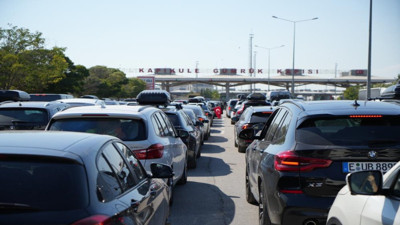 Kapıkule'de gurbetçi yoğunluğu (15 Ağustos 2024)