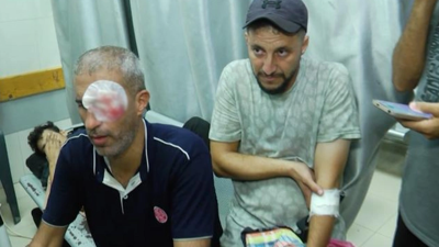 İsrail Gazze'de gazetecilere saldırdı! TRT kameramanı ve asistanı yaralandı