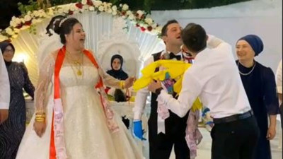 Damada temizlik malzemesi takıldı