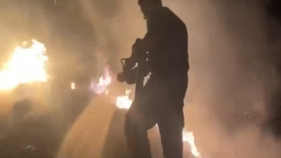 Van'da 2 bin 600 bağ ot alev alev yandı