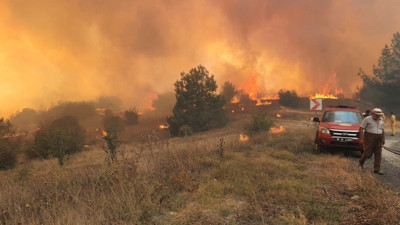 Kütahya'da orman yangını (08.09.2024)