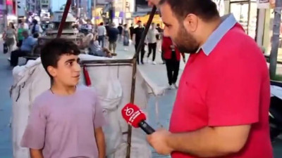 13 yaşında kağıt toplayan çocuğun sözleri yürekleri dağladı