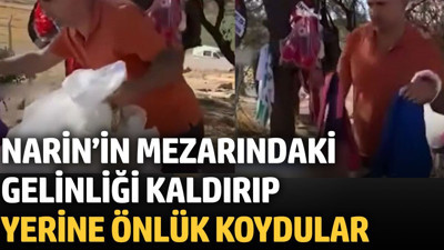 Narin’in mezarındaki gelinliği kaldırıp yerine önlük koydular