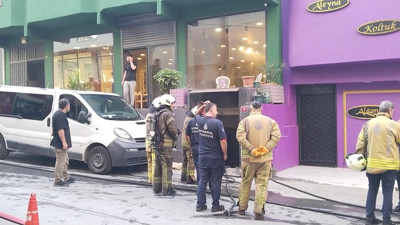 Atölyede yangın. Tüm mobilyalar küle döndü