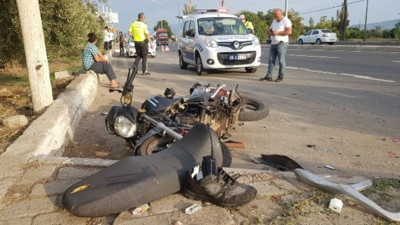 Motosiklet sürücüsü kazada hayatını kaybetti (21 Eylül 2024)