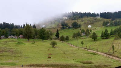 Doğu Karadeniz yaylalarında besicilerin dönüş yolculuğu başladı