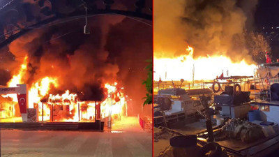 Restoran alev alev yandı (09 Ekim 2024)