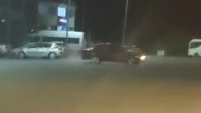 Sivas'ta aracıyla drift çekerken polise yakalandı