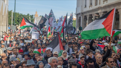 Fas'ta İsrail'in Gazze'ye yönelik saldırıları protesto edildi
