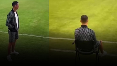 Ronaldo veliahtını izledi