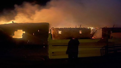 Ahırda çıkan yangın söndürüldü (20 Ekim 2024)