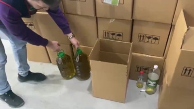 Tamirhaneye sahte zeytinyağı baskını