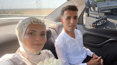 Kazada yaralandı! düğün erteledi