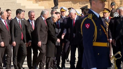 Bahçeli ile Dervişoğlu, Anıtkabir’de bir araya geldi