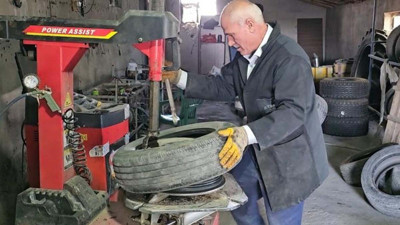 Araç sahipleri lastikçilere akın etti