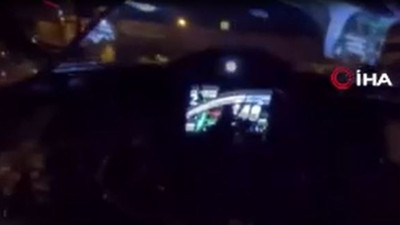 Hız yapıp görüntülerini paylaşan sürücü yakalandı