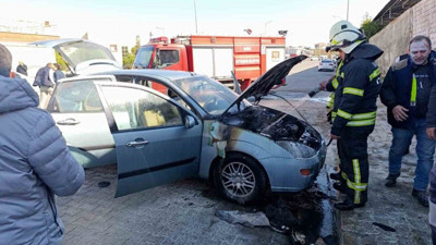 Park halindeki araç yandı (07 Kasım 2024)