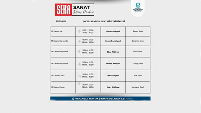 Öğrenciler ara tatili sanatla geçirecek