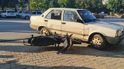 Otomobil ile motosiklet çarpıştı: 1 yaralı (10 Kasım 2024)