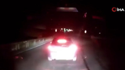 Trafik magandası dehşet saçtı! Minibüsü geri geri gelerek kovaladı