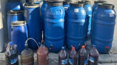 Yılbaşı öncesi 3 ton kaçak içki ele geçirildi