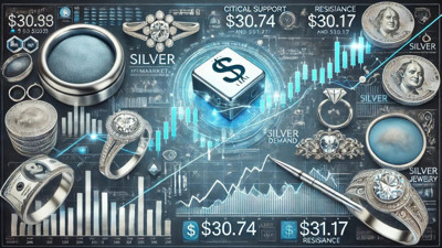 Gümüş 30.74 dolar seviyesini test ediyor