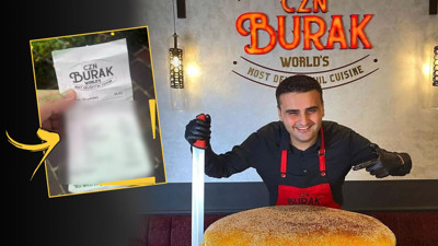 CZN Burak'ın restoranının adisyonu ortaya çıktı! Fiyatlar tartışma yarattı