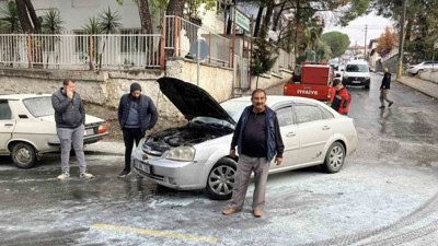 Yatağan’da araç yangını korkuttu